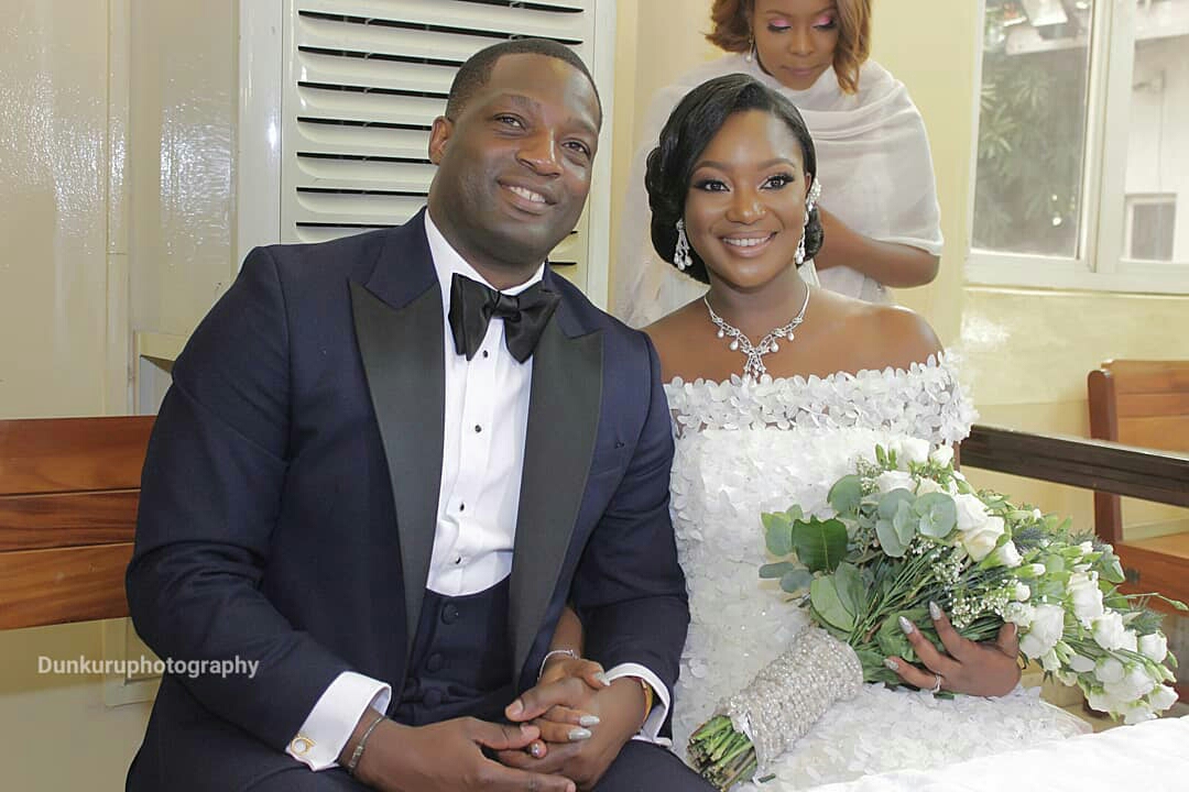 Former Ekiti State governor, Niyi Adebayo gives out daughter, Angela in marriage