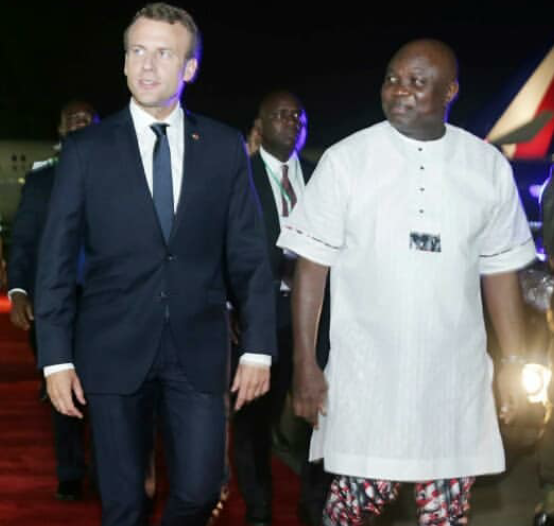 Why President Macron visited Afrika Shrine + photos of his visit