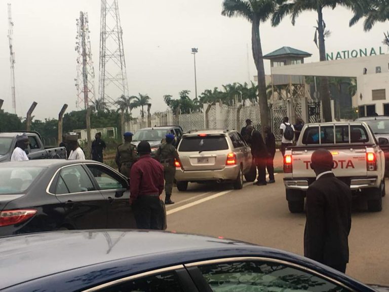 Photos: How DSS operatives blocked entrance to NASS