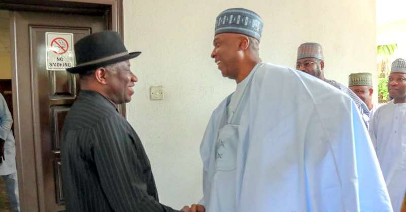 Presidential ambition: Senate president, Saraki meets with Goodluck Jonathan Presidential ambition: Senate president, Saraki meets with Goodluck Jonathan