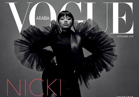 Nicki Minaj is all covered up on the cover of Vogue Arabia