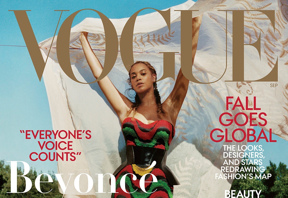 Beyonce Knowles breaks tradition for Vogue cover