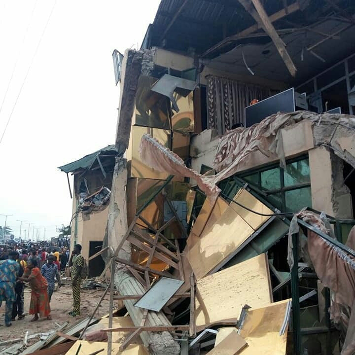 Photos: Ajimobi makes good his threat, demolishes Yinka Ayefele’s music house