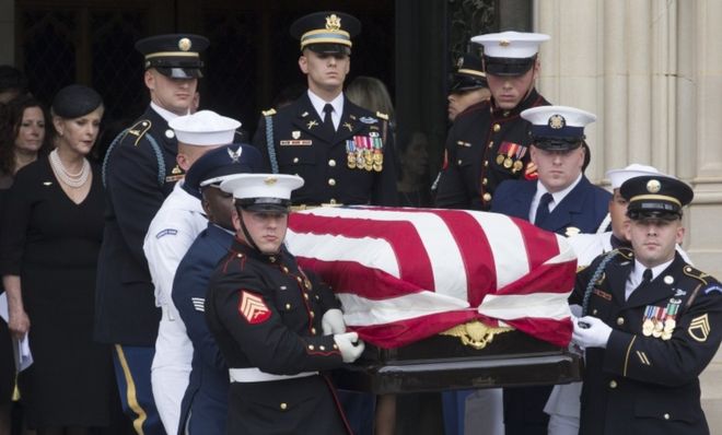 Senator John McCain laid to rest at US Naval Academy