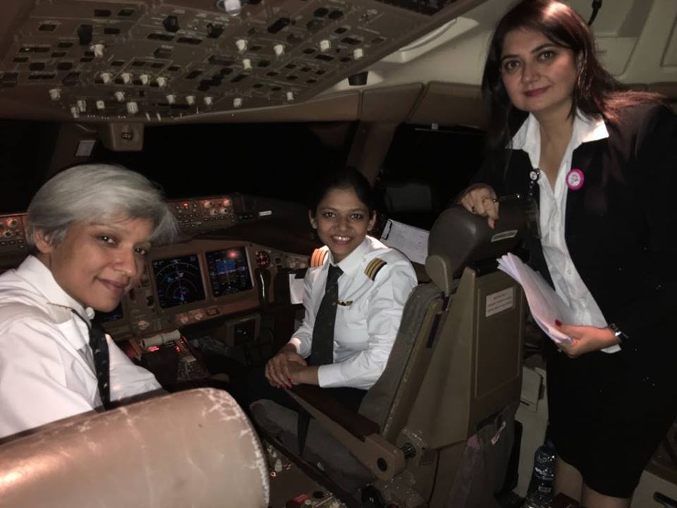 India reportedly has the highest female pilots in the world