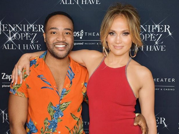 Ex Hip TV presenter, Dayo Ephraim shares stage with JLO