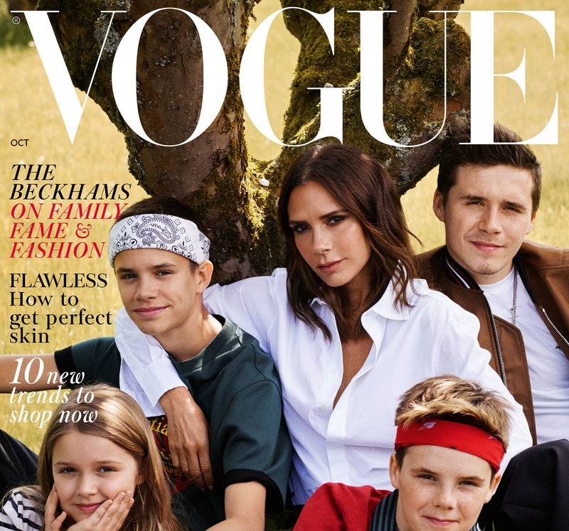 The Beckhams cover the October edition of British Vogue