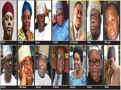 Dasuki, Ladoja, Kalu, Fani-Kayode, Dokpesi, on FG’s travel ban list