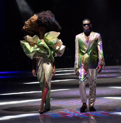 Dbanj makes fashion debut modeling for David Tlale