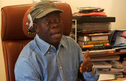 Oshiomhole returns, denies being detained by DSS