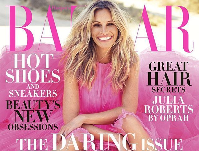 Oprah Winfrey interviews Julia Roberts for November edition of  Harper’s Bazaar