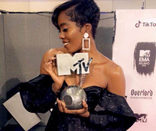 Tiwa Savage beats Davido to win MTV Europe Music award + full list of winners