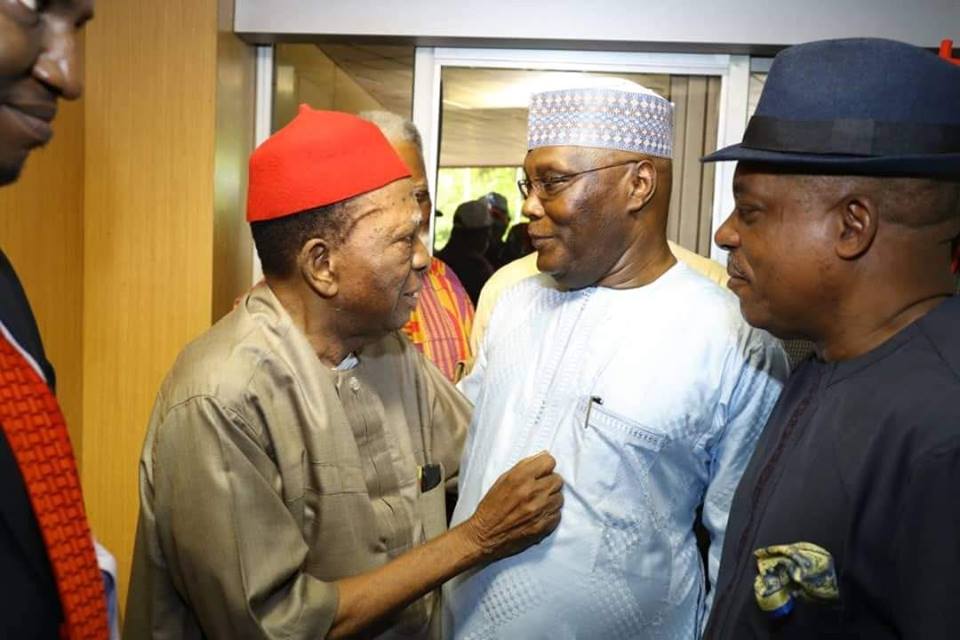 I won’t die until you become president – Ben Nwabueze to Atiku (Photos)