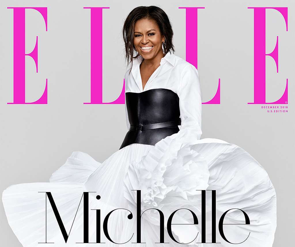 Oprah interviews Michelle Obama for Elle magazine December issue