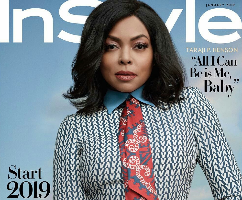 Taraji P Henson covers the January edition of Instyle magazine