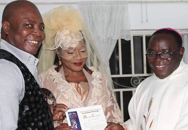 Charlyboy holds church wedding after 40 years of co-habiting with Lady Diane