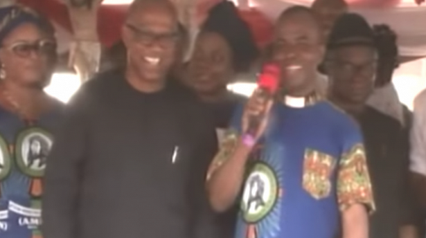 Watch as Father Mbaka curses Atiku and Obi for refusing to donate money at his church bazaar