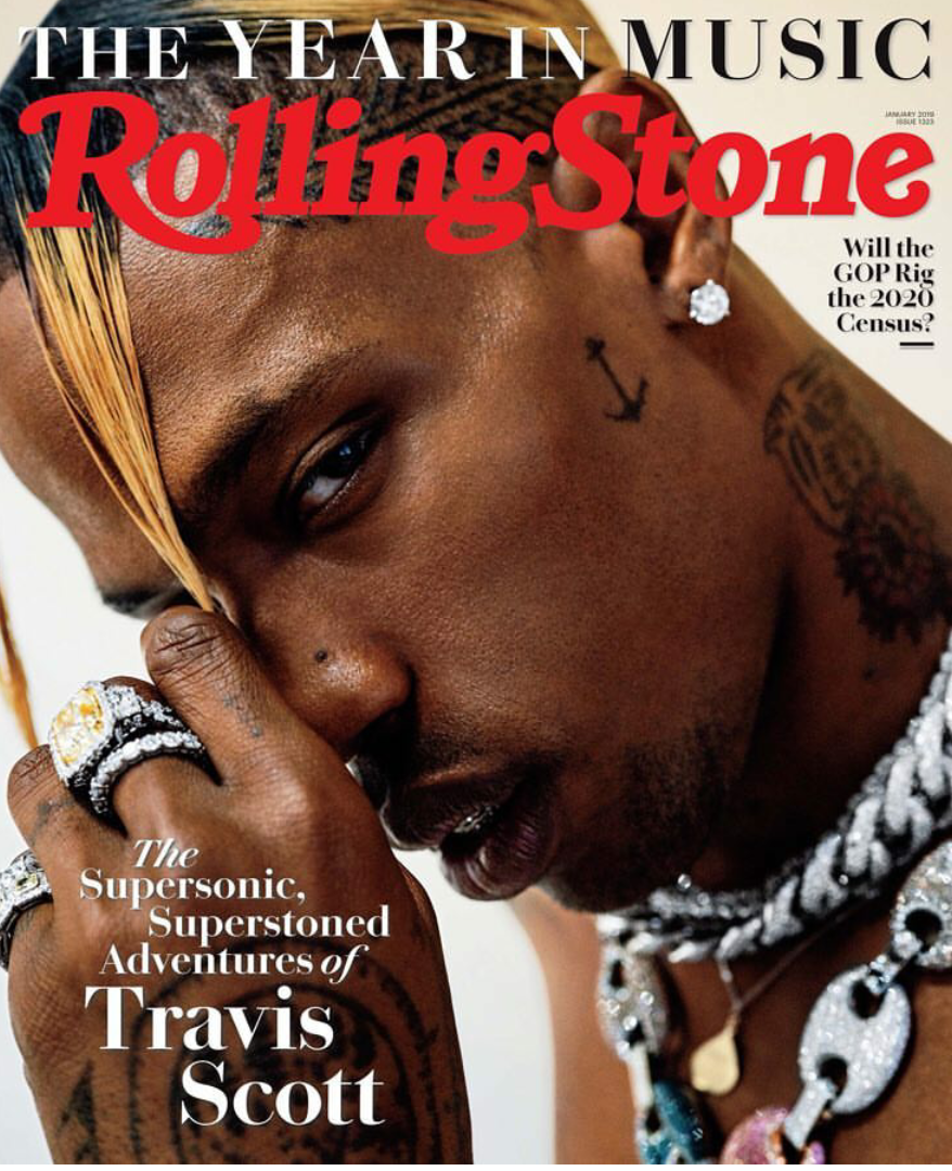 Travis Scott fronts the cover of Rolling Stone magazine