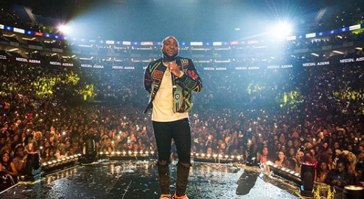 Davido claims he paid £55,000 to wait for seats to be filled at O2 Arena