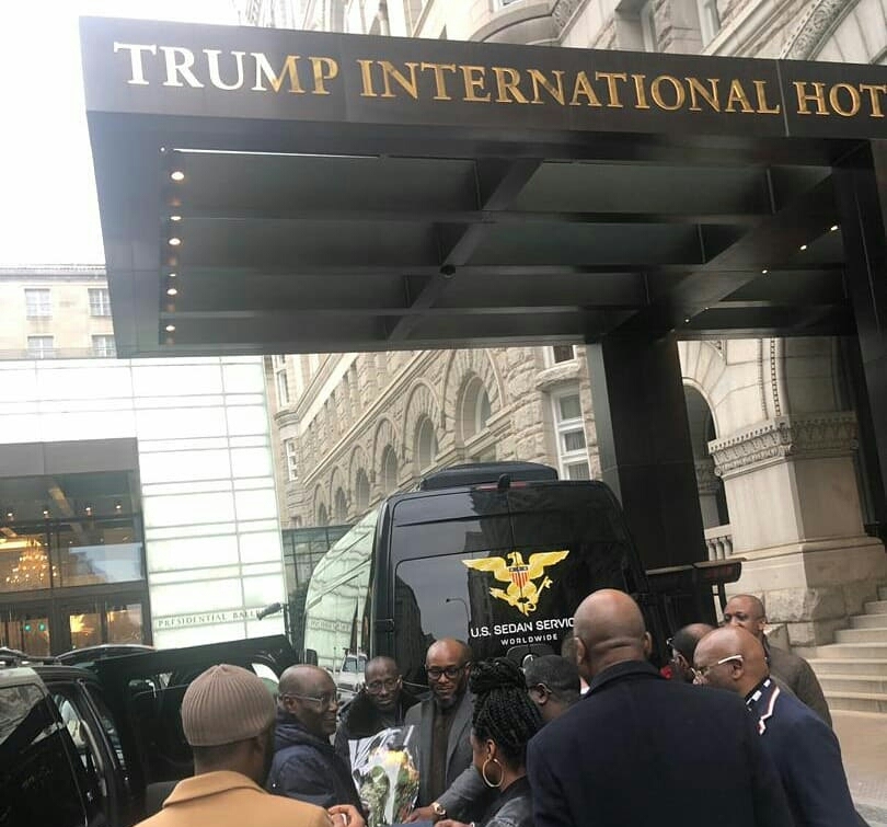 (Videos) 12years after, Atiku arrives US, checks into Trump Towers