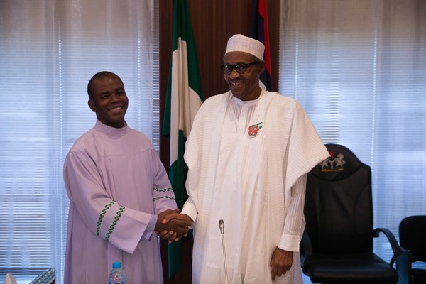 Rev Father Ejike Mbaka endorses Buhari for second term