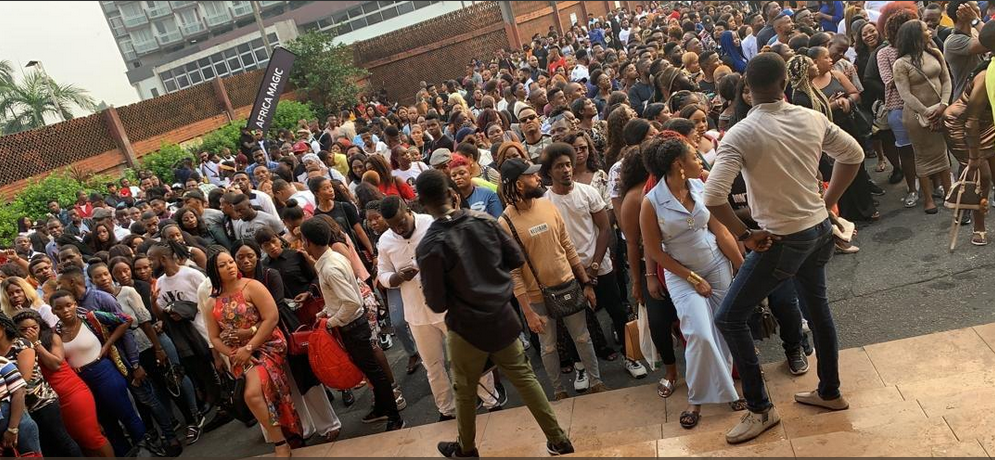 “Are we a serious nation at all” – Nigerians react to mammoth crowd at BBN audition