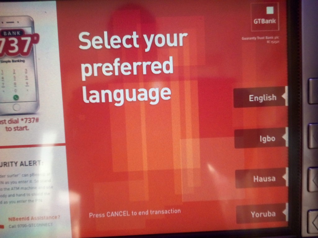 GTbank introduces indigenous languages in ATM banking operations