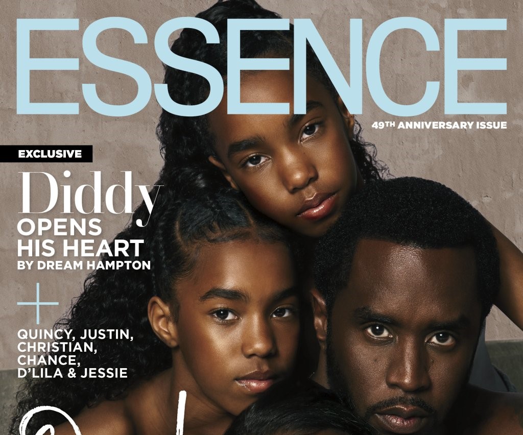 Diddy and his kids are family goals on the cover of Essence magazine