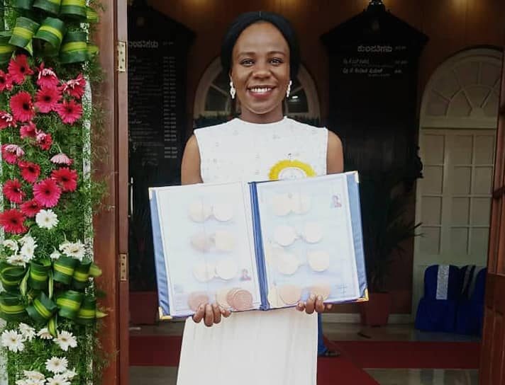 Nigerian, Stella Emelife Chinelo breaks 100-year Indian academic record