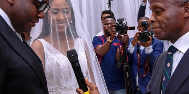 VP Osinbajo anchors Fowler, Aig-Imokhuede white wedding VP Osinbajo anchors Fowler, Aig-Imokhuede white wedding