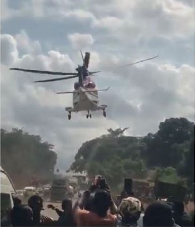 Helicopter crashes into Lagos building (Videos)