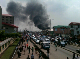 Five in critical condition as explosion rocks mall in Port Harcourt