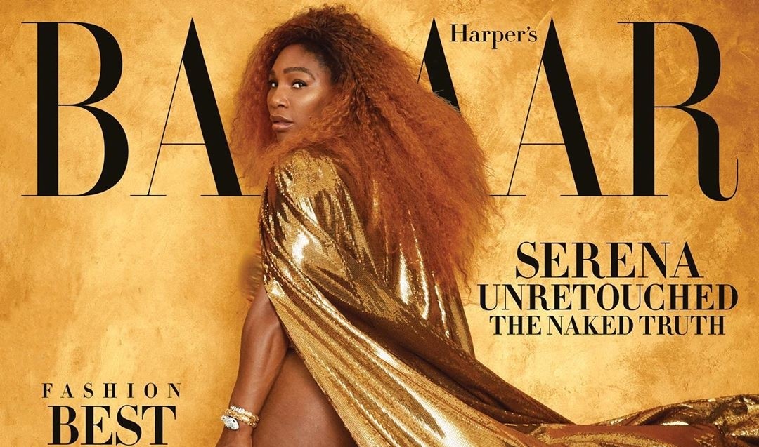 Serena Williams, unretouched is the cover star for Harper’s Bazaar