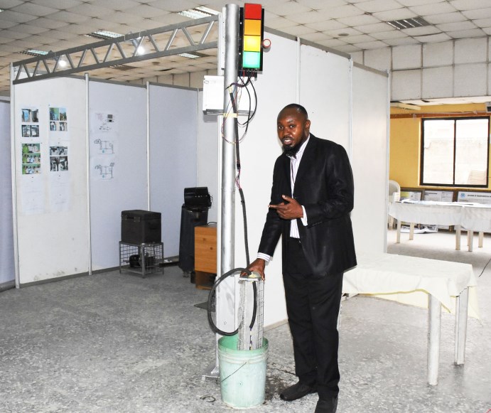 Unilag postgraduate students invent flood level caution device Unilag postgraduate students invent flood level caution device