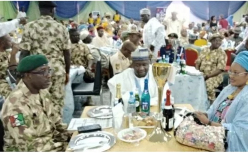 Army chief leading Boko Haram war throws lavish party after death of colonel, others