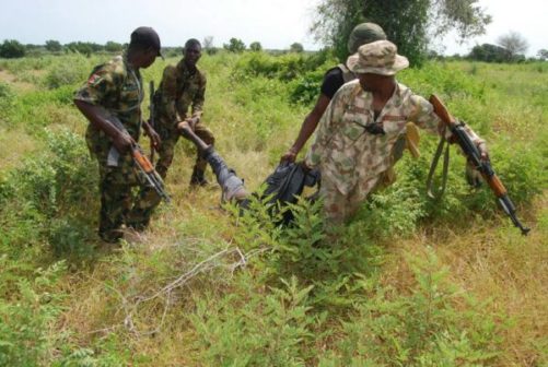 Nigerian army accused of burying soldiers in secret cemetery