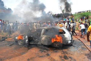 Bandits set Catholic priest, his vehicle ablaze Bandits set Catholic priest, his vehicle ablaze