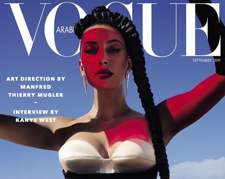 Kim Kardashian West gets interviewed by husband for Vogue Arabia