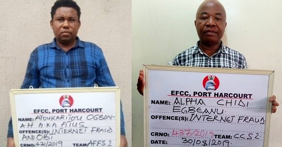 FBI list: EFCC arrests two suspects in Owerri, Port Harcourt