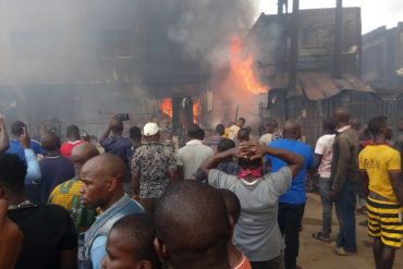 Five killed, forty buildings, 500 shops razed in Onitsha tanker fire