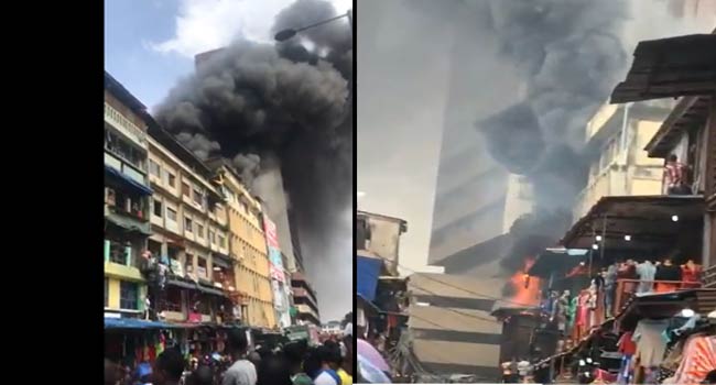 Burning building in Lagos Island collapses, kills policeman