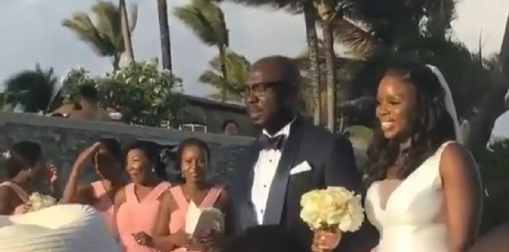 Gov Akeredolu’s daughter holds white wedding in Mauritius