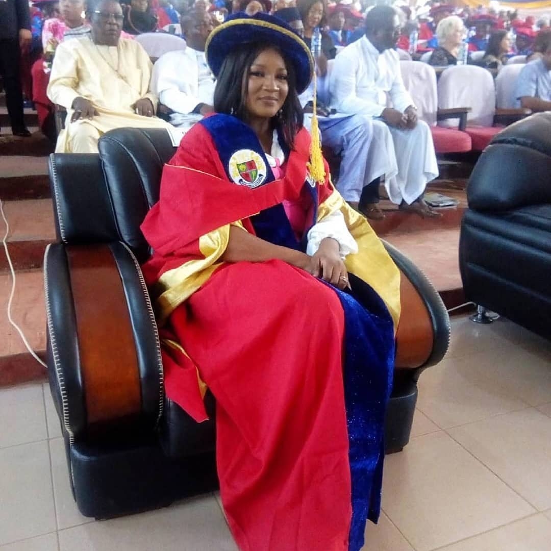 Omotola Jalade-Ekeinde gets honourary degree from Igbinedion University