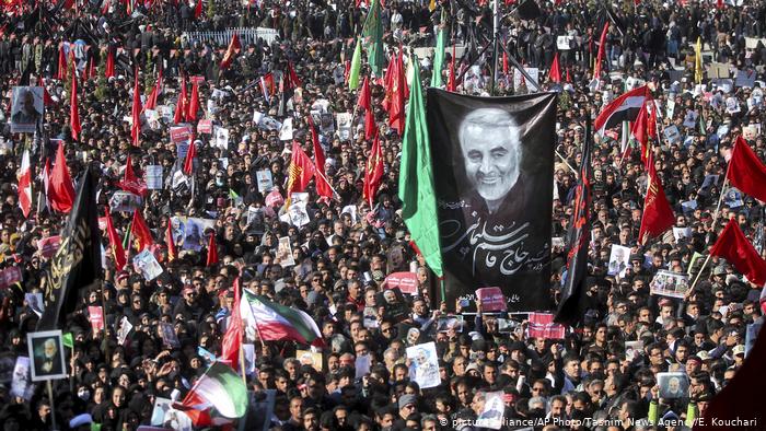 Iranian general’s burial postponed after stampede that left 40 dead