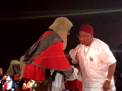 New Imo gov, Uzodinma takes oath of office