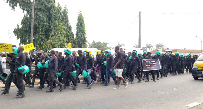 Gokada, Max riders protest ban in Lagos