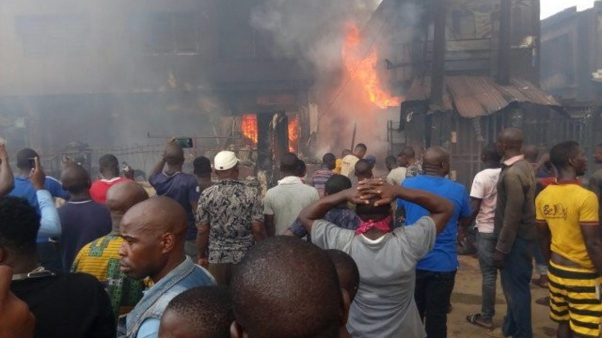 Seven buildings affected by Balogun market fire