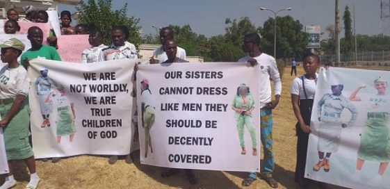 Group holds protest, want skirts included in NYSC uniform