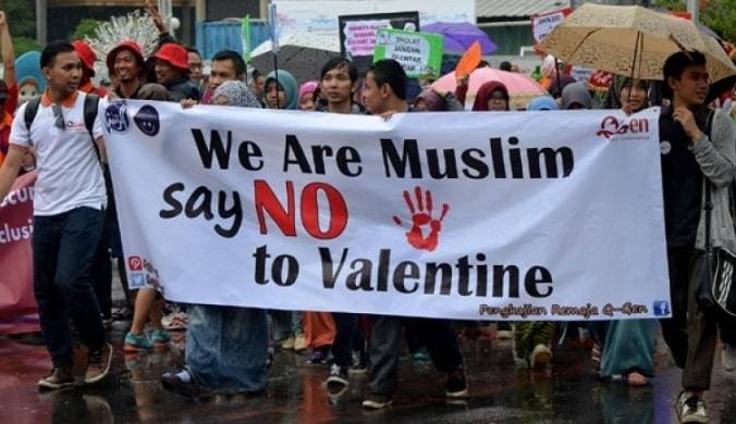 Black Valentine! Couples arrested for celebrating in Indonesia