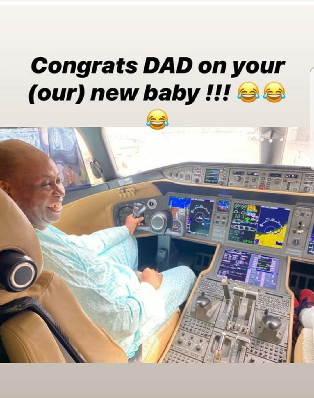 Davido’s father, Deji Adeleke acquires another private jet